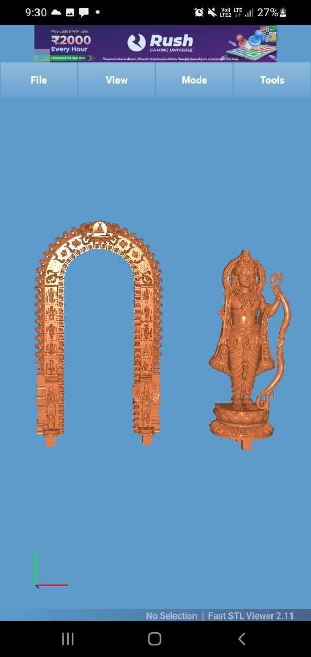 ram laalla idol statue ayodhya  3D print model_1