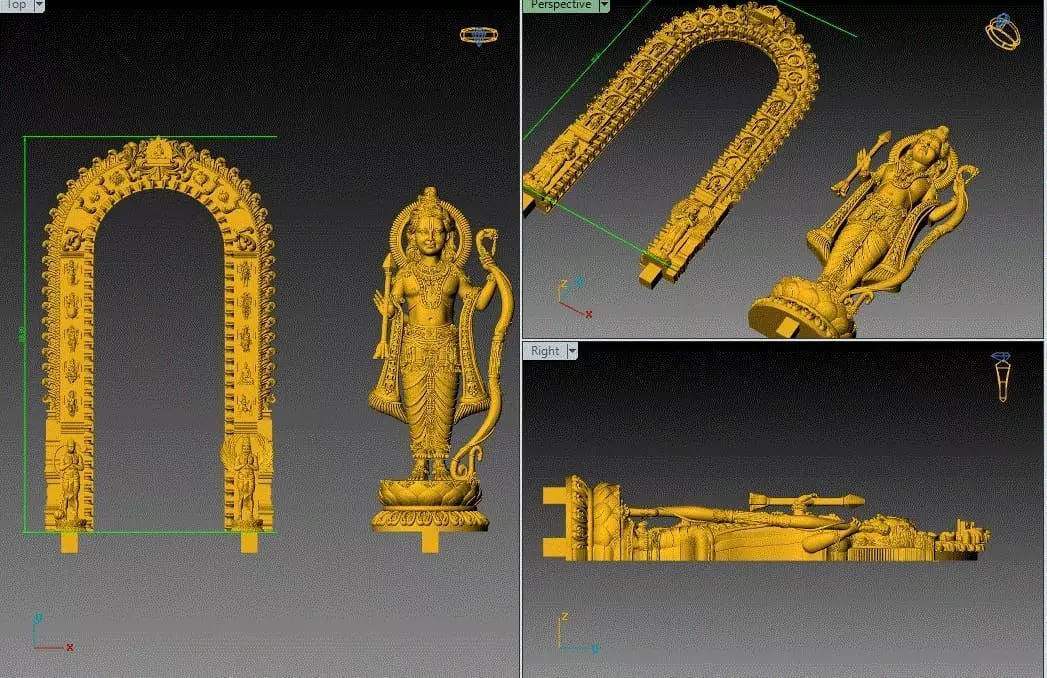 ram laalla idol statue ayodhya  3D print model_0
