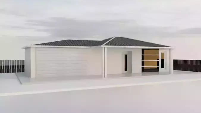 Australian House 01 3D Model with PBR Texture