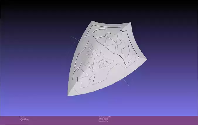 Zelda Link Shield 3D print model