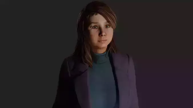 Graceful Stroll Young woman in everyday life