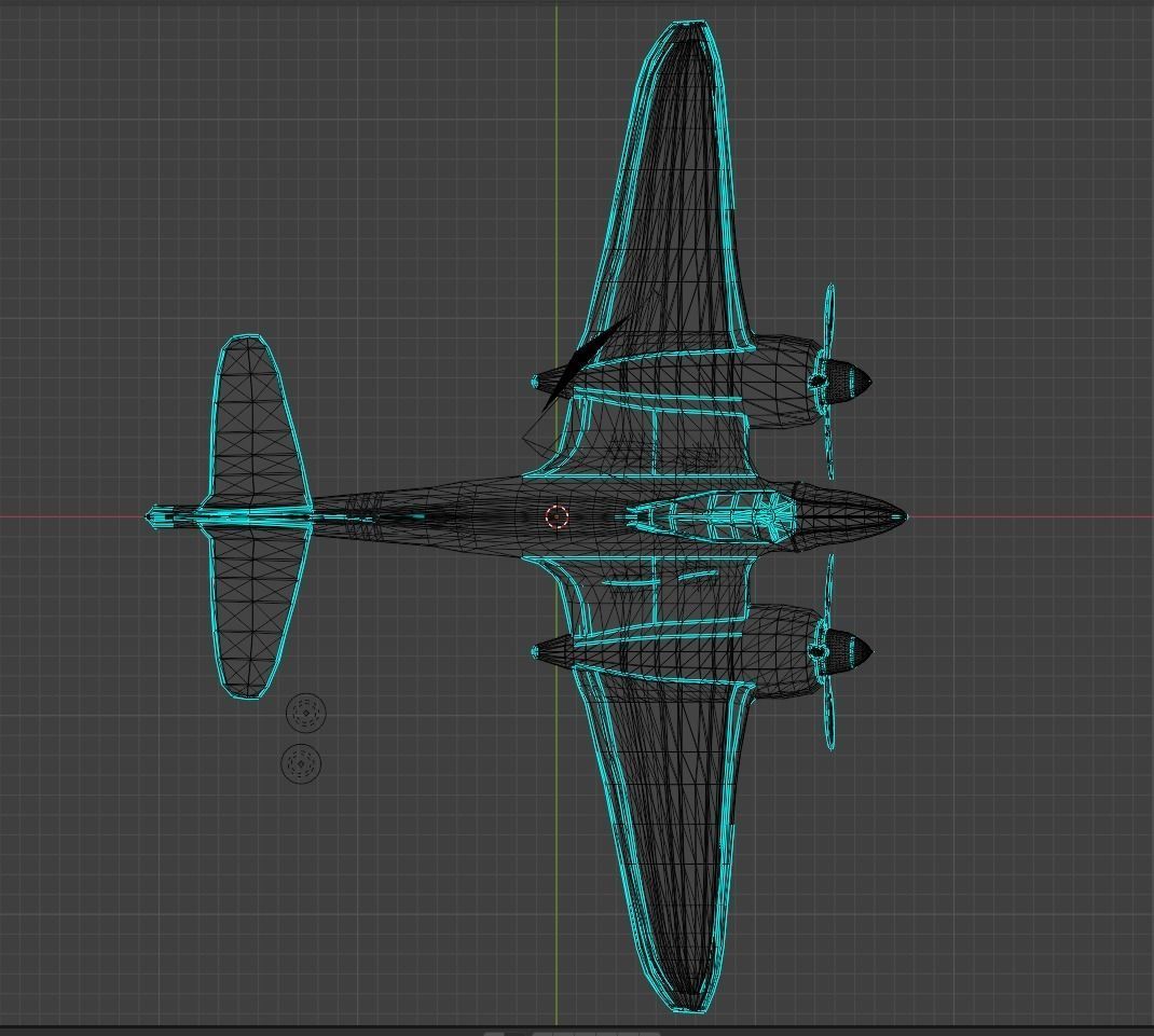 Old and rusty Kawasaki Ki 96  3D model_5