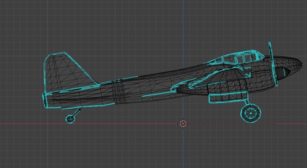 Old and rusty Kawasaki Ki 96  3D model_6