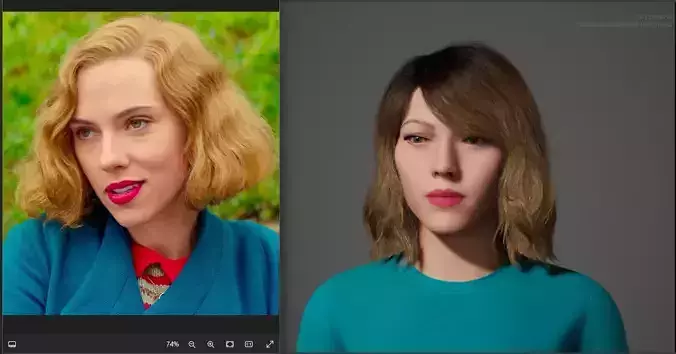Scarlett Johansson Metahuman