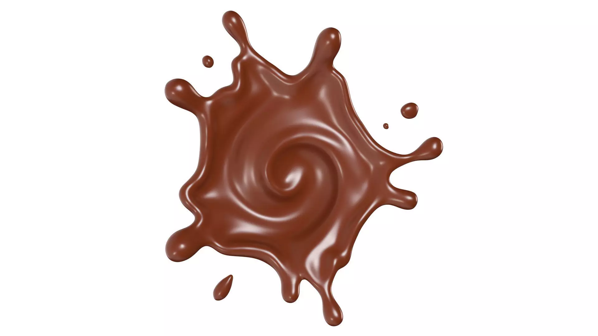 Chocolate Splash liquid 11 3D model