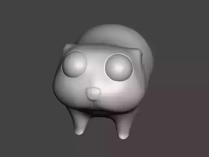 Sad hamster meme 3D print model