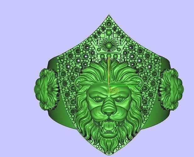 LION RING 3D print model