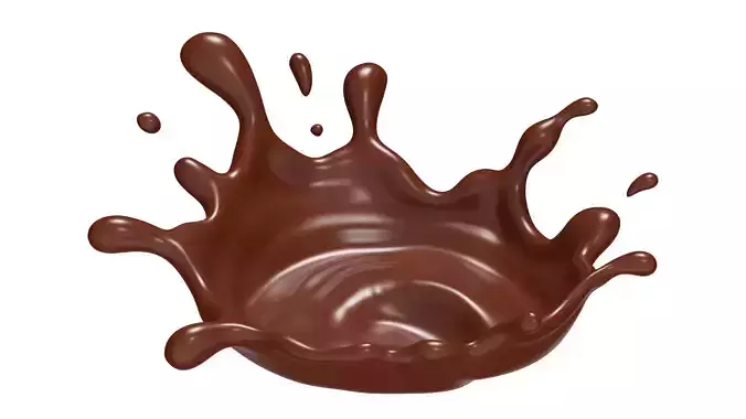 Chocolate Splash liquid 14 3D model
