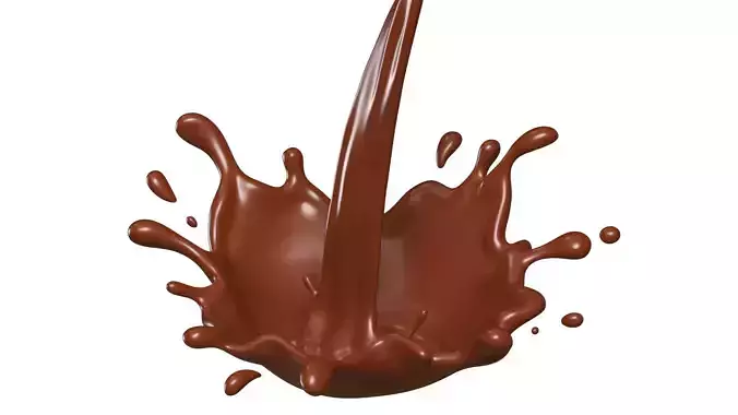 Chocolate Splash liquid 15 3D model