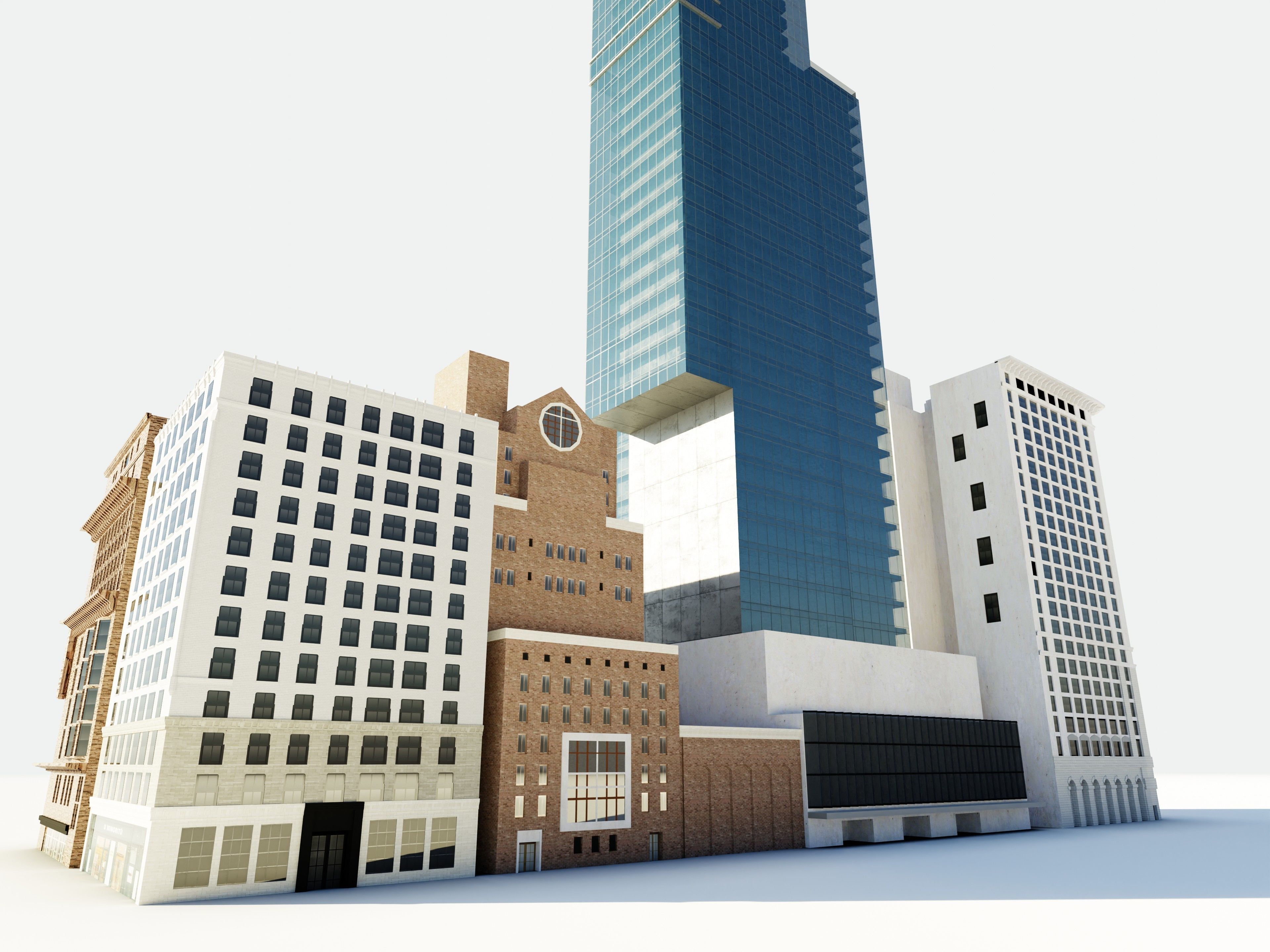 Central park tower 3D model_7