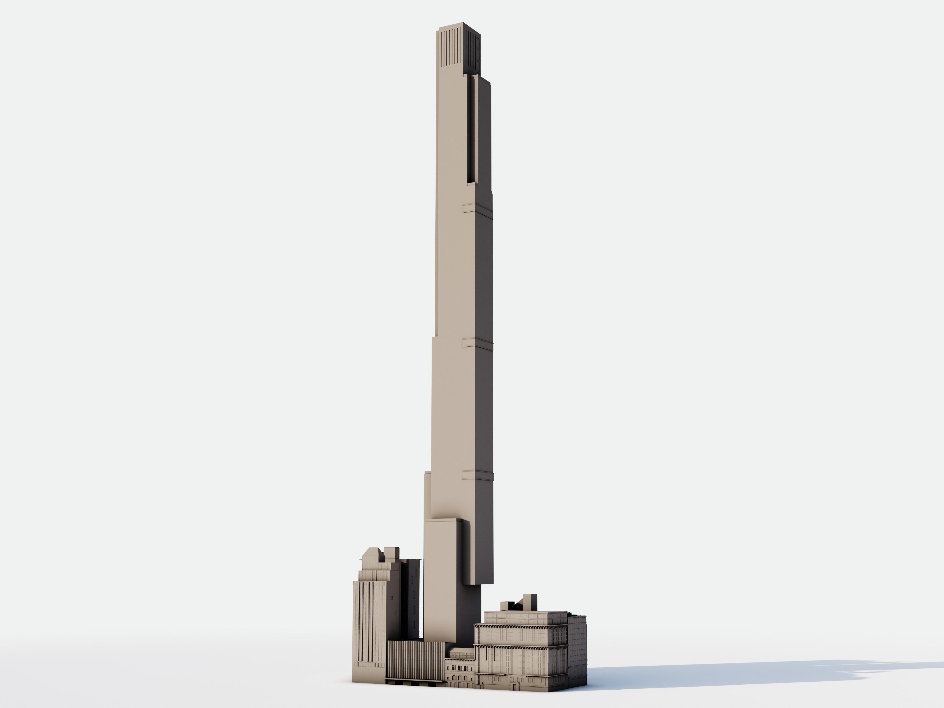 Central park tower 3D model_13