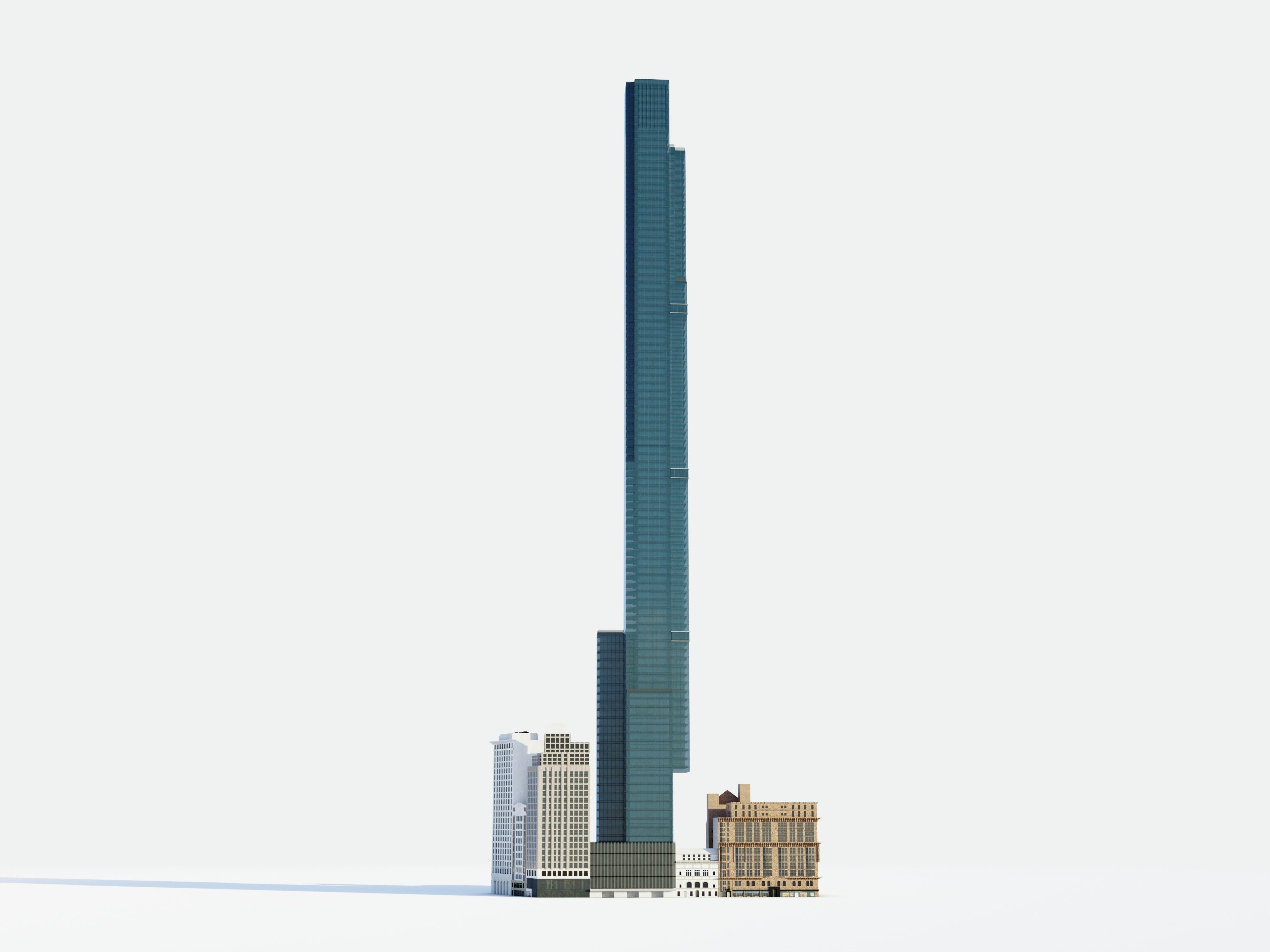 Central park tower 3D model_5