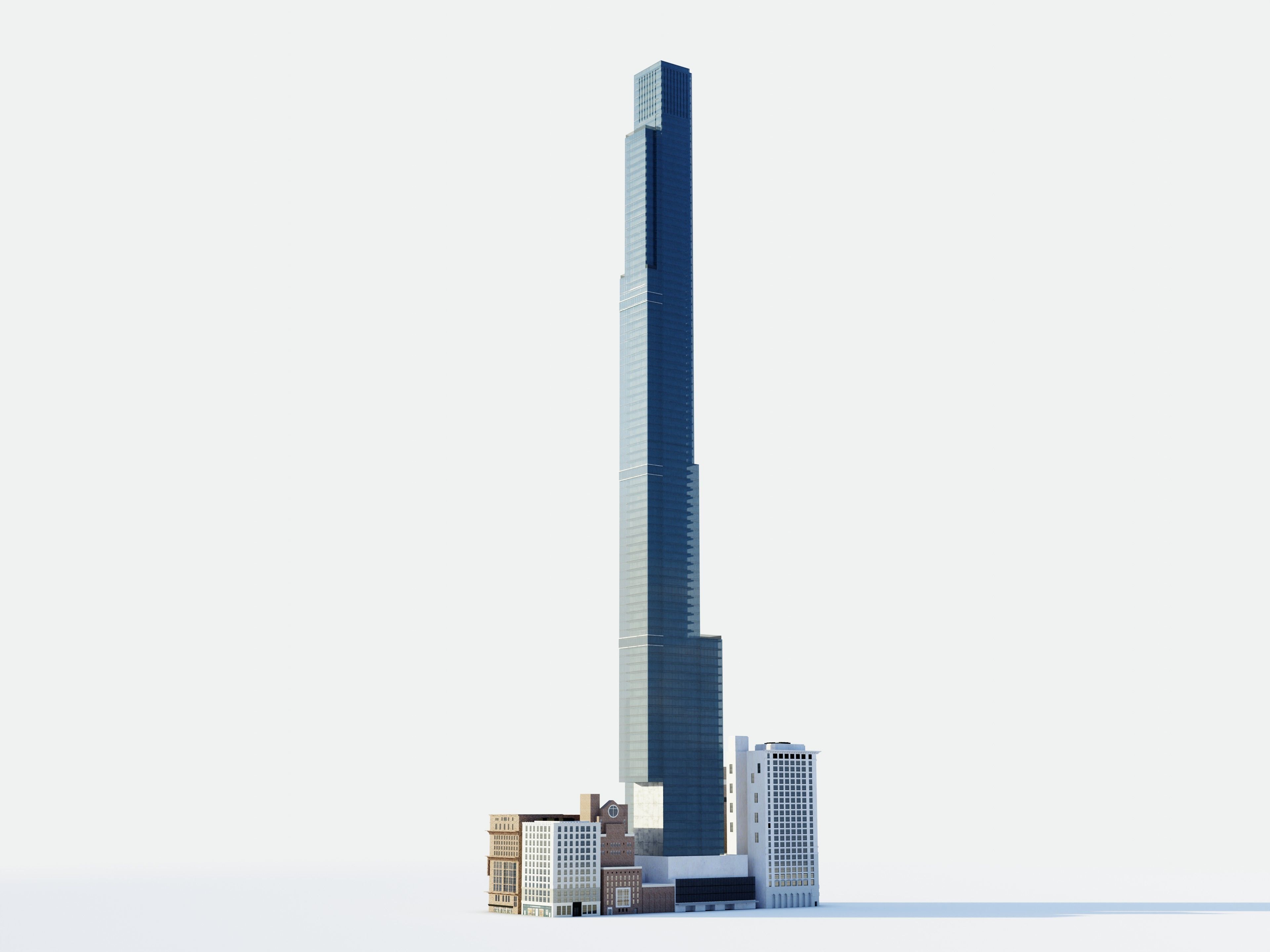 Central park tower 3D model_4