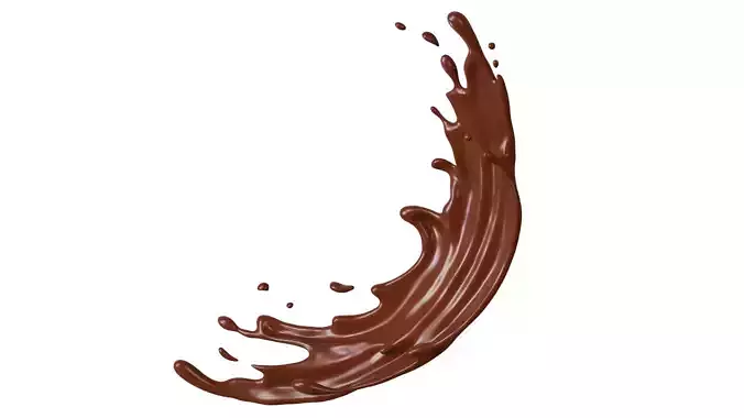 Chocolate Splash liquid 16 3D model
