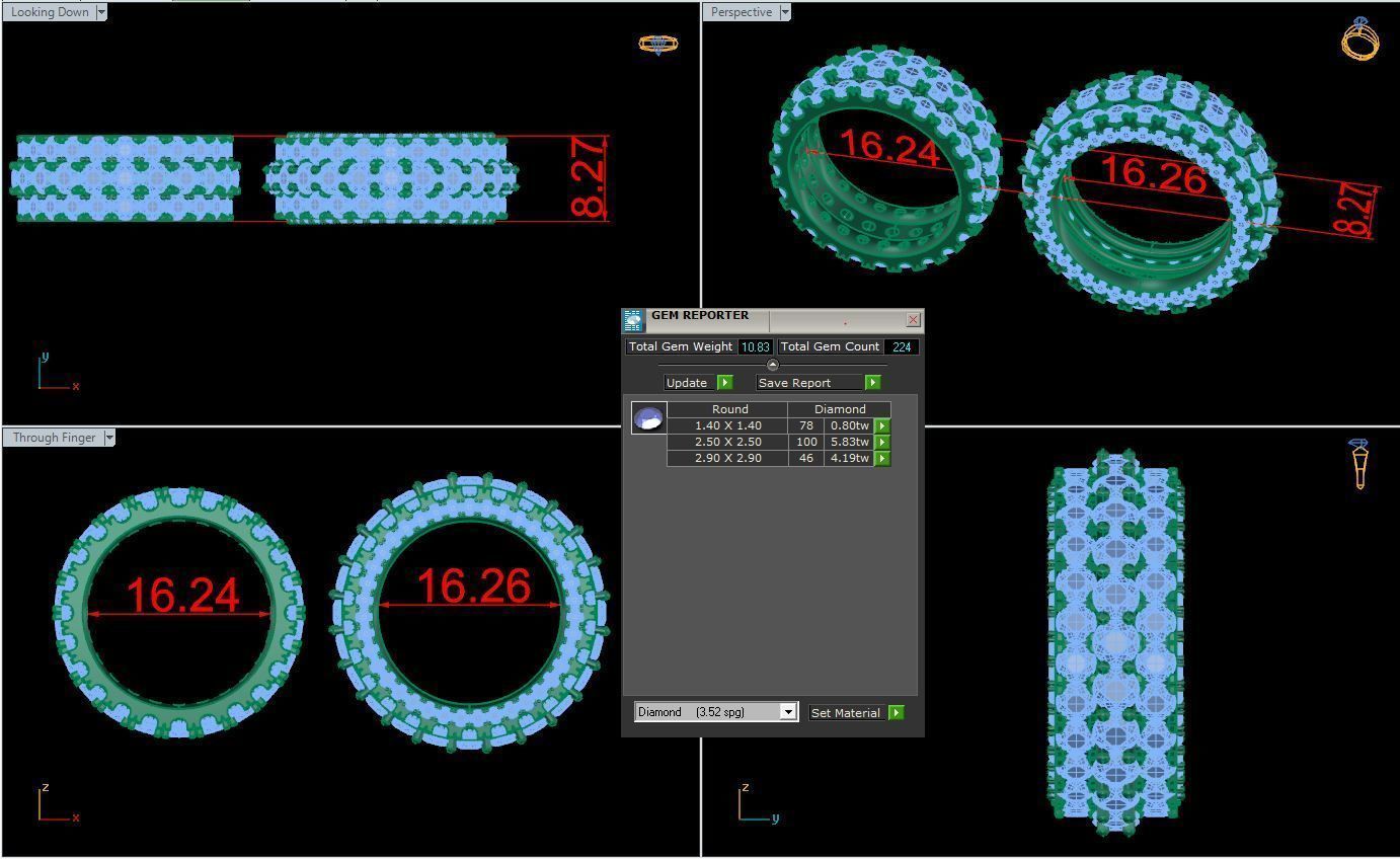 Rings08 3D print model_1