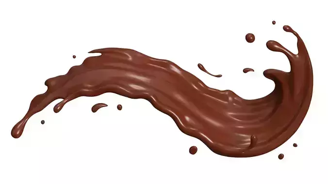 Chocolate Splash liquid 17 3D model