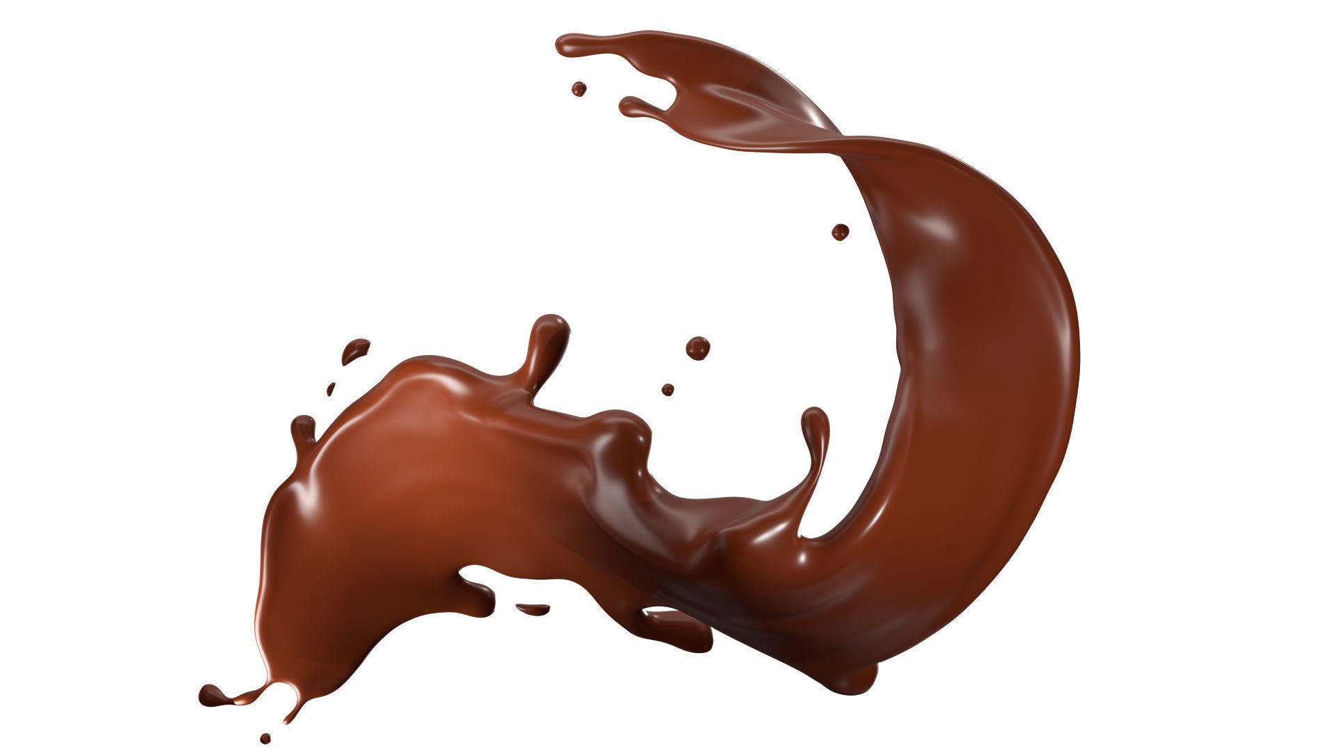 Chocolate Splash liquid 21 3D model_3