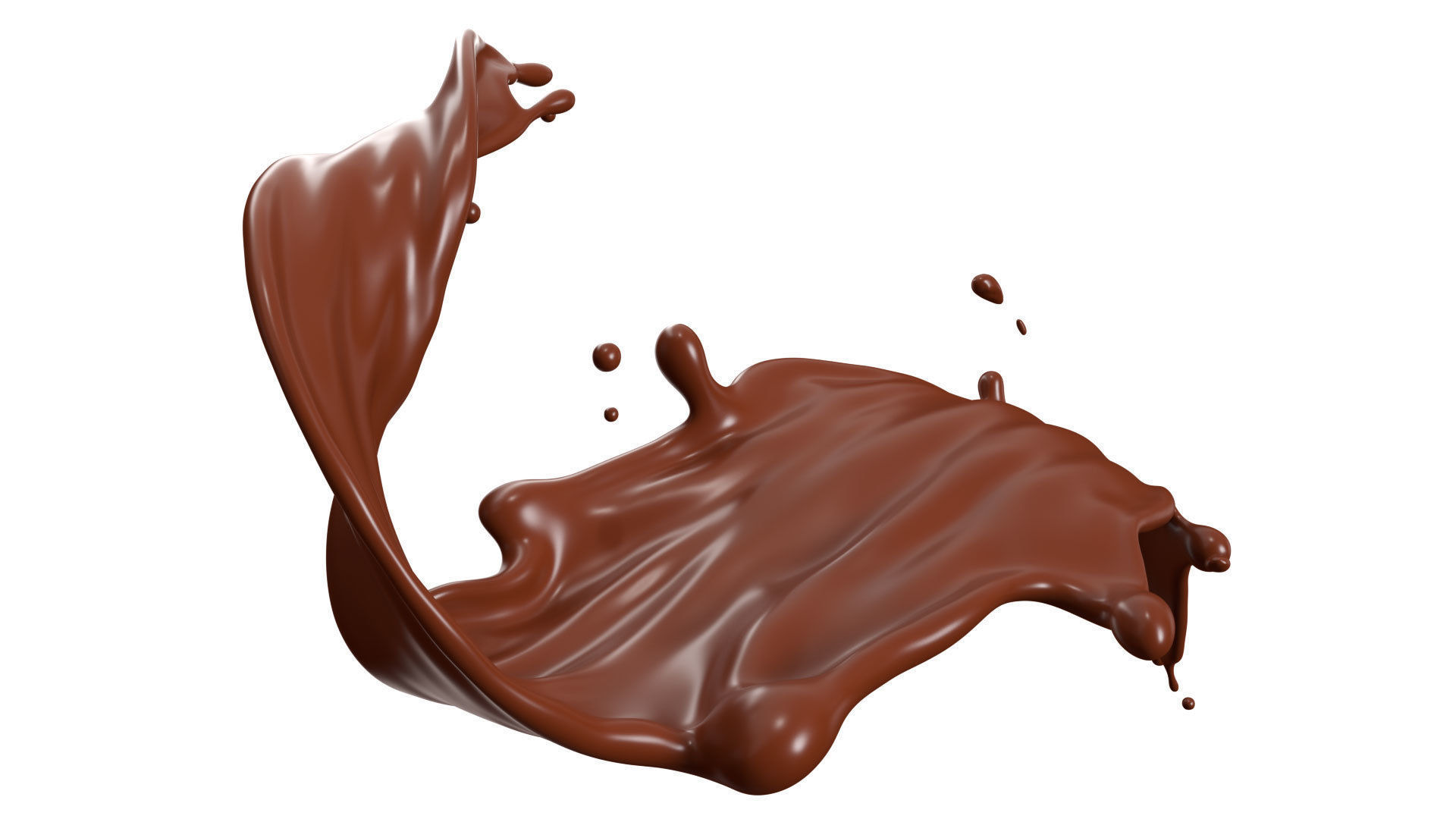Chocolate Splash liquid 21 3D model_2
