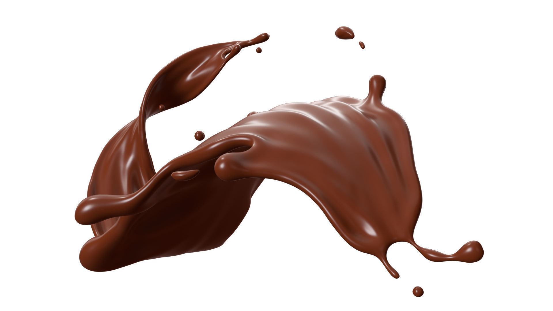 Chocolate Splash liquid 21 3D model_1