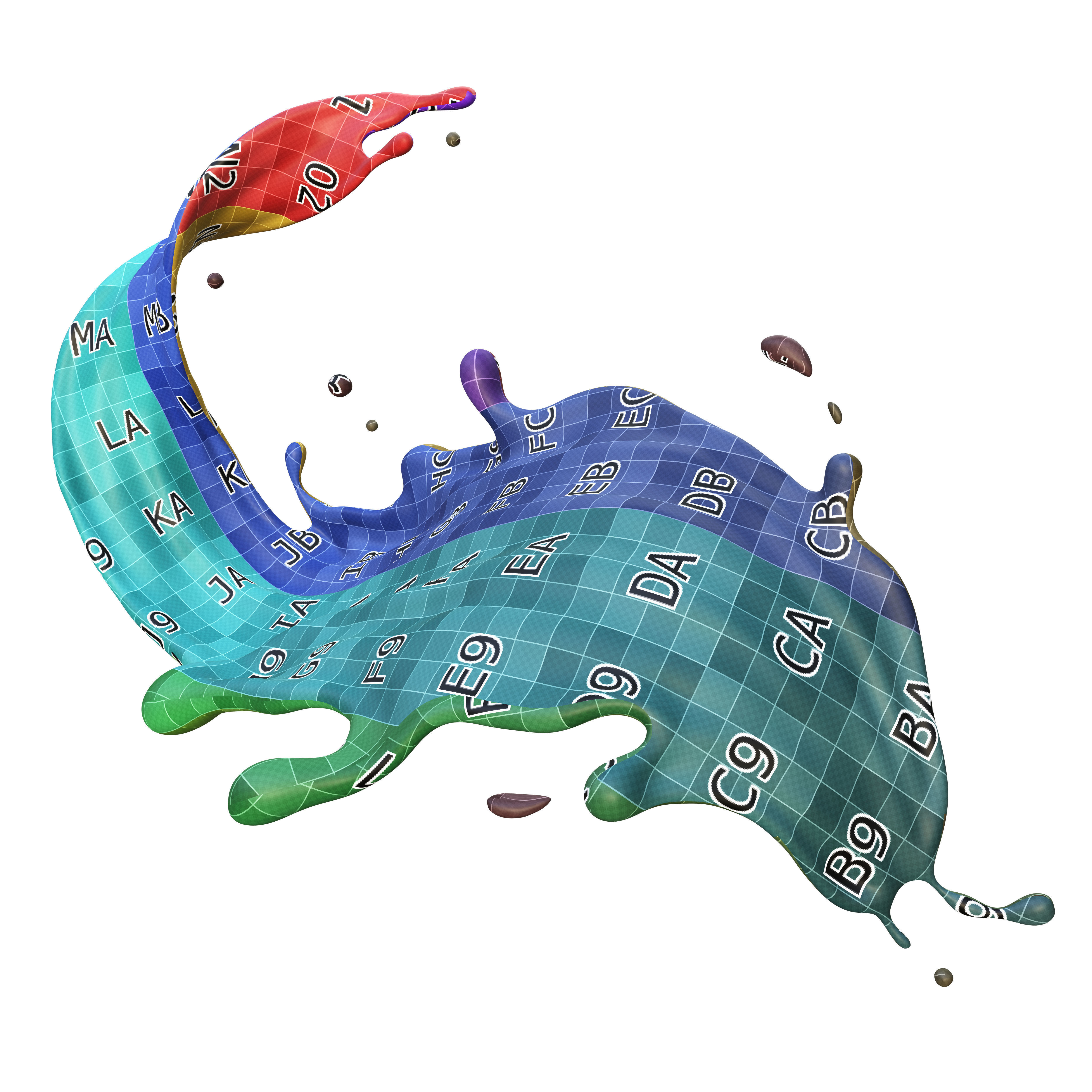 Chocolate Splash liquid 21 3D model_7