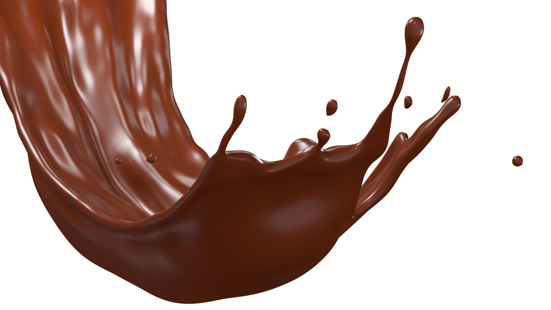 Chocolate Splash liquid 23 3D model_1