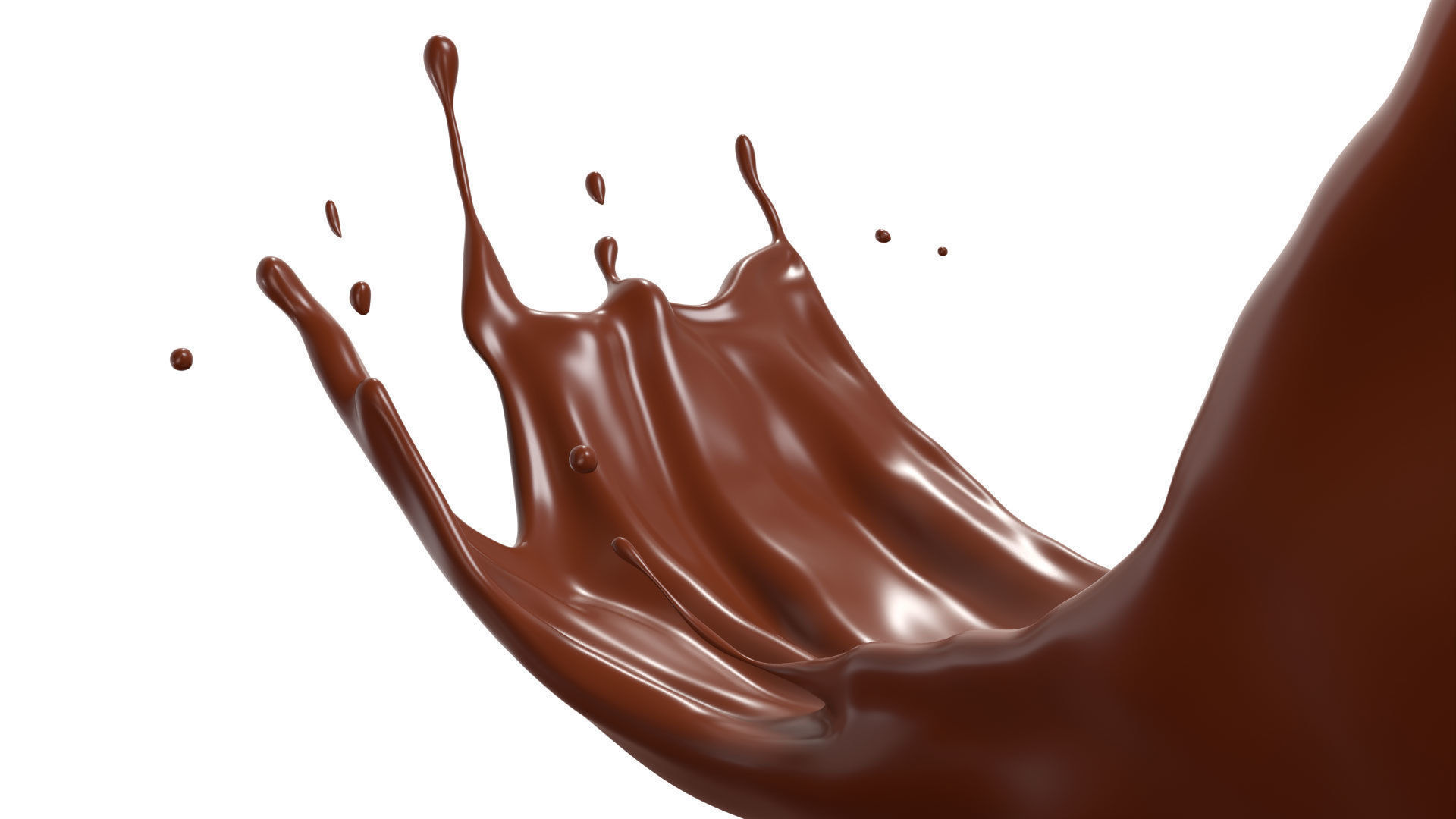 Chocolate Splash liquid 23 3D model_2