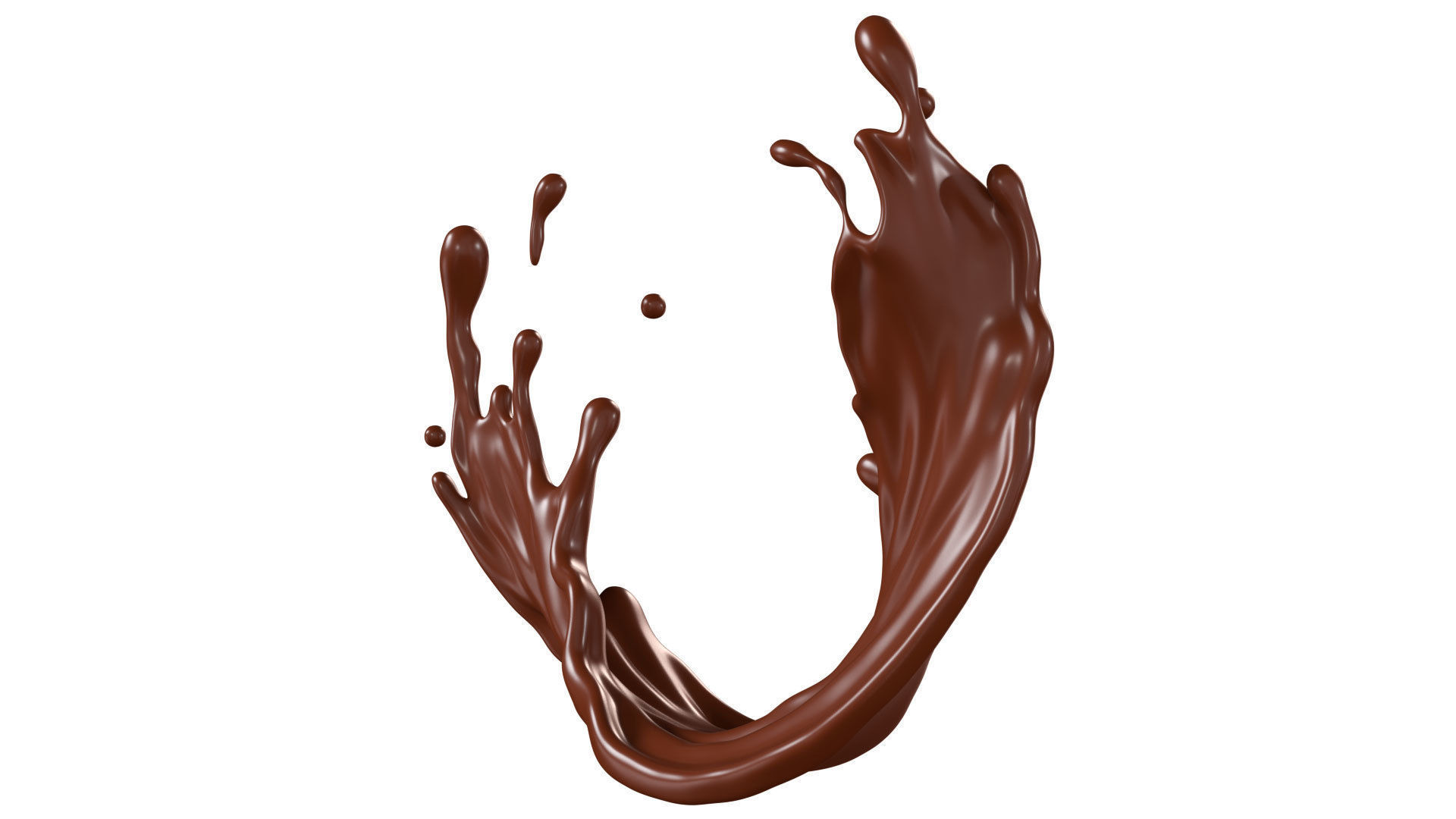Chocolate Splash liquid 24 3D model_1
