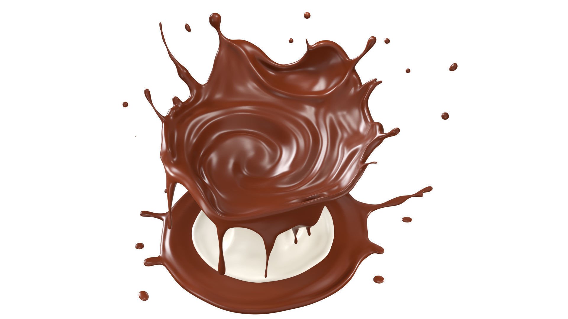 Chocolate Splash liquid 26 3D model_4