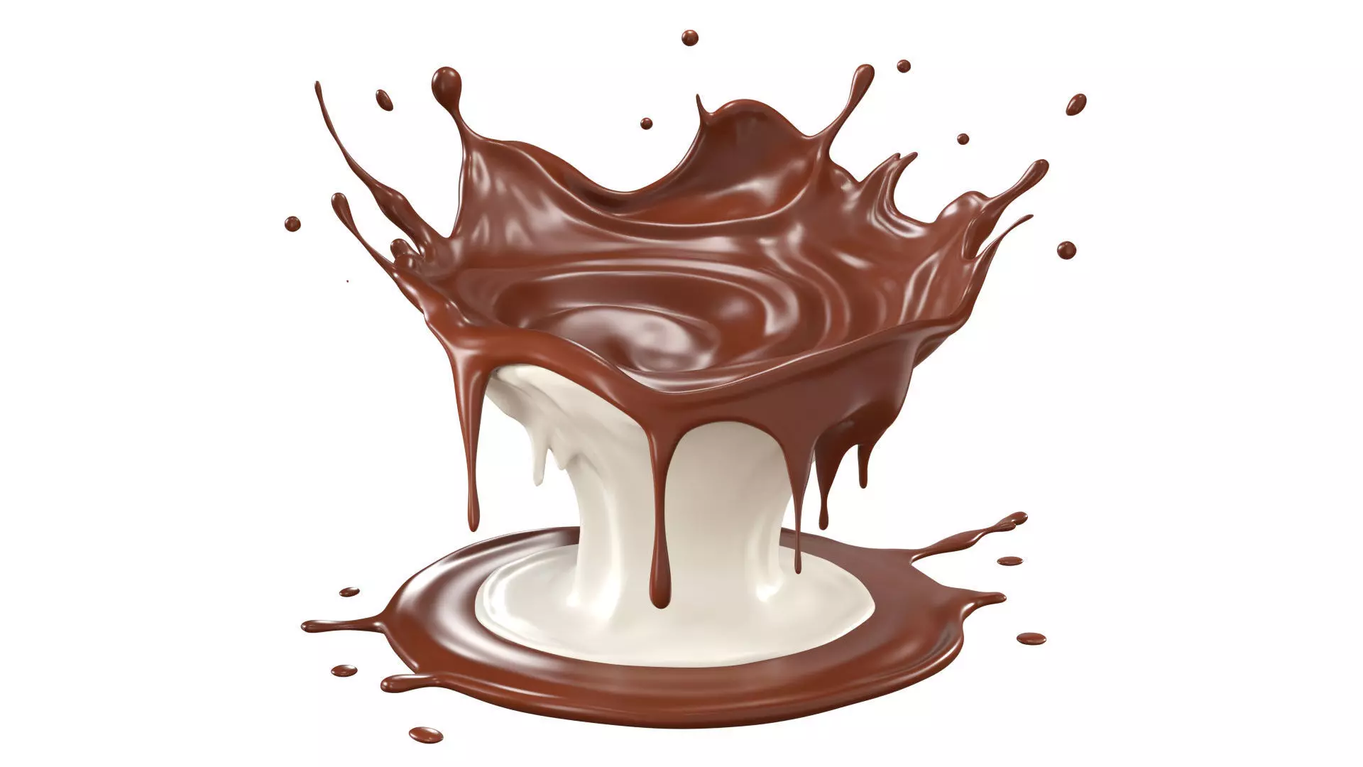 Chocolate Splash liquid 26 3D model_0