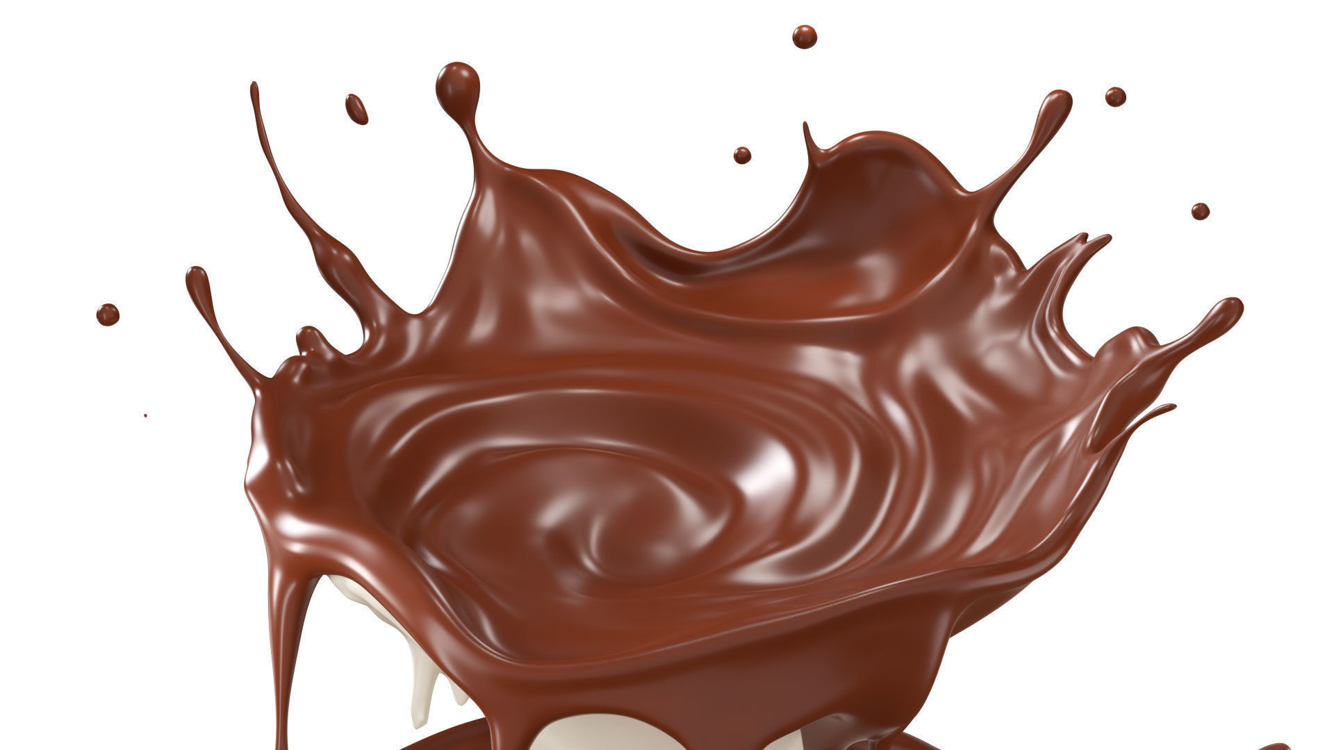 Chocolate Splash liquid 26 3D model_1
