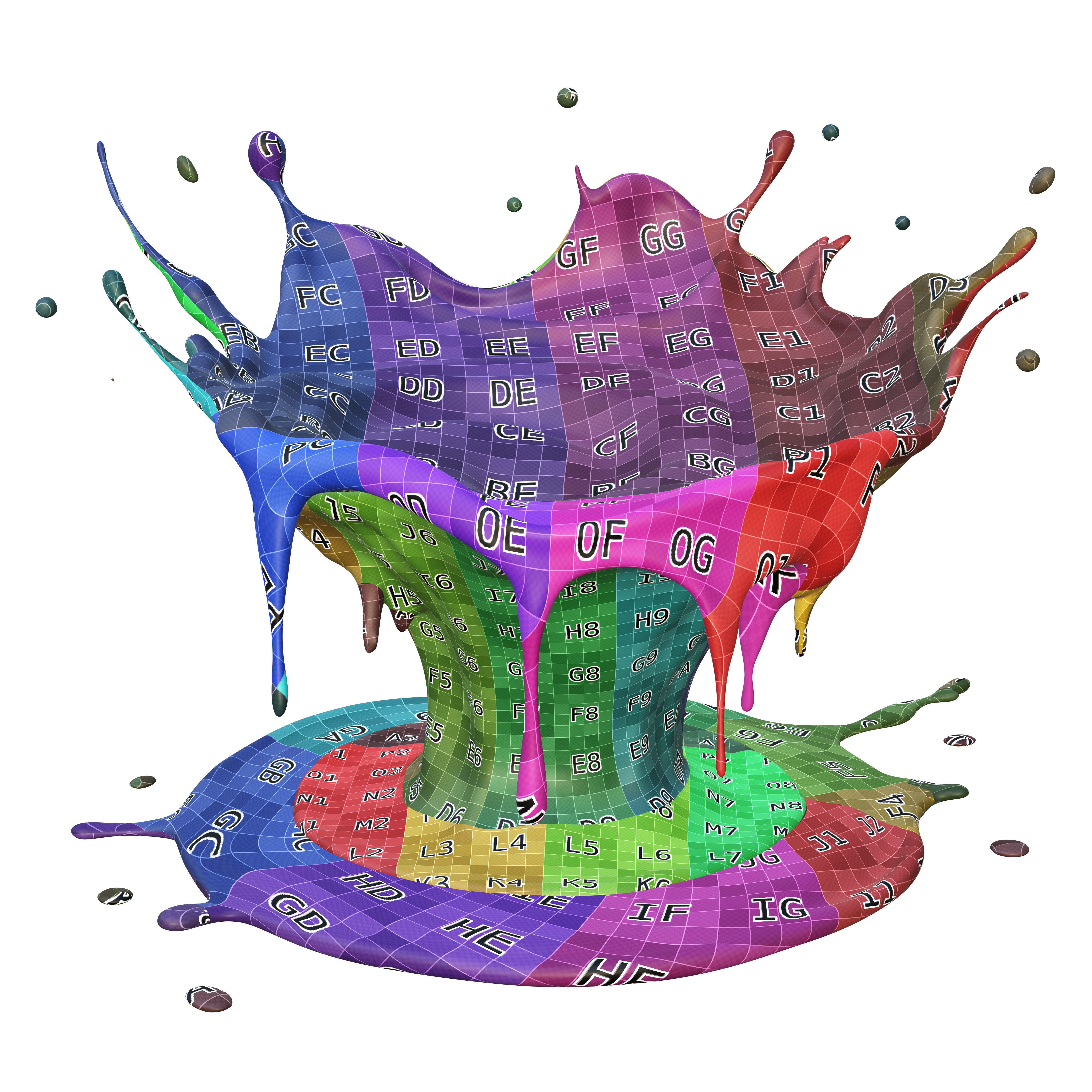 Chocolate Splash liquid 26 3D model_7