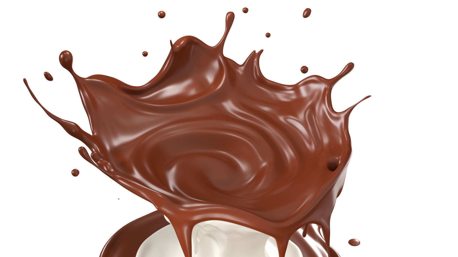 Chocolate Splash liquid 26 3D model_2