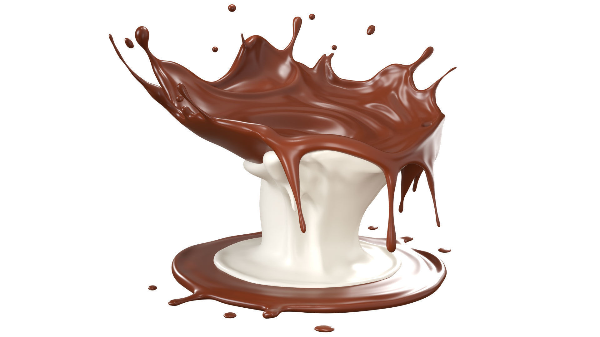 Chocolate Splash liquid 26 3D model_3