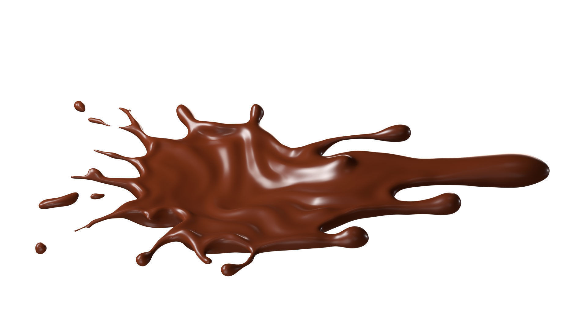 Chocolate Splash liquid 27 3D model_2
