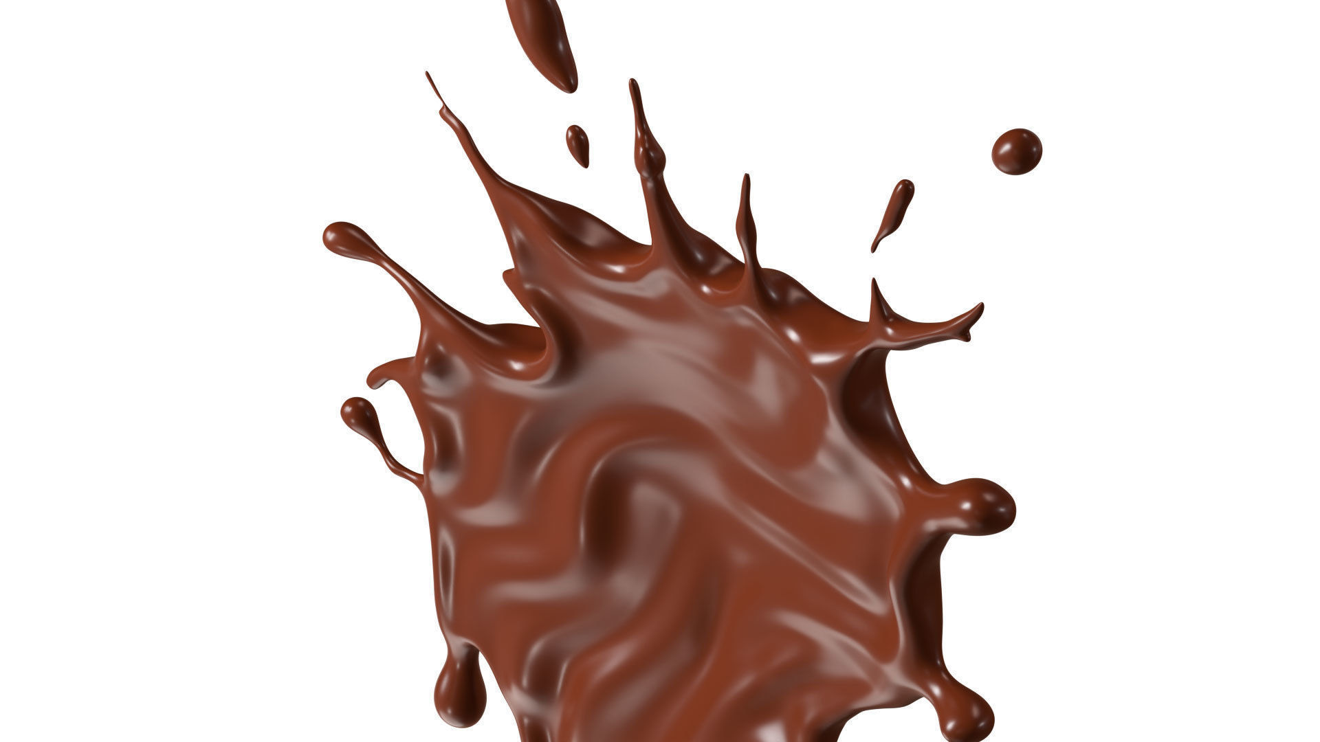 Chocolate Splash liquid 27 3D model_3