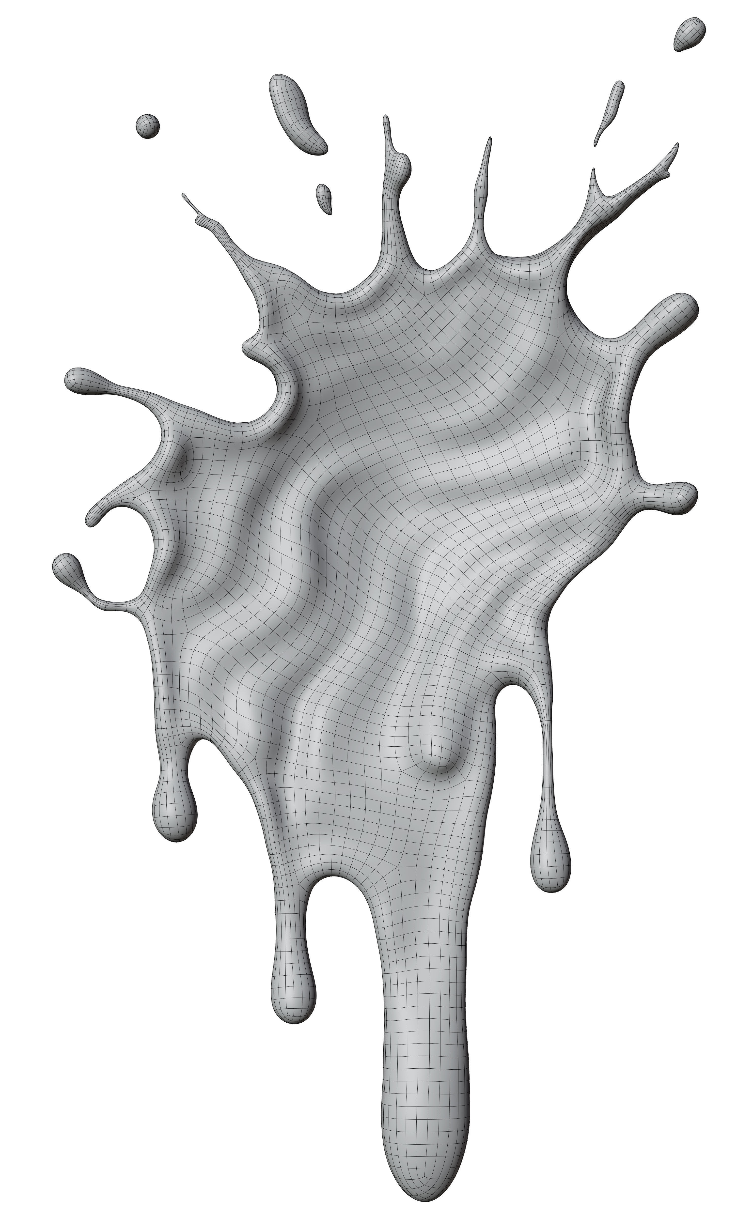 Chocolate Splash liquid 27 3D model_5