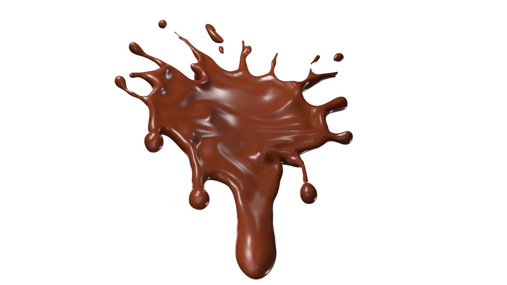 Chocolate Splash liquid 27 3D model_4