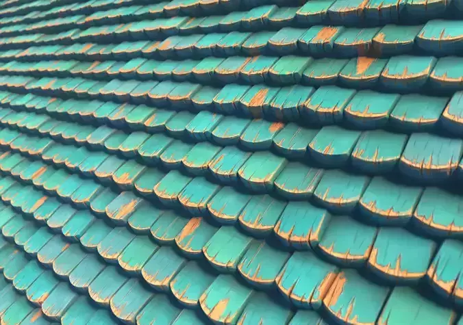 Stylized Wooden Roof Texture Texture