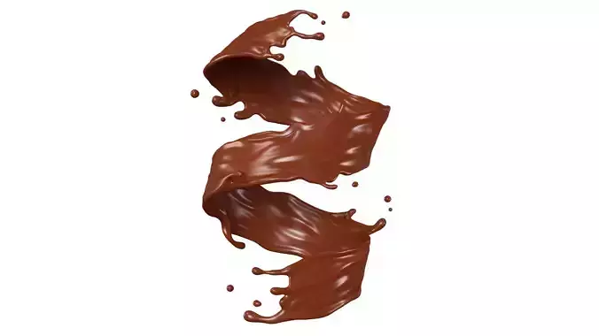 Chocolate Splash liquid 30 3D model