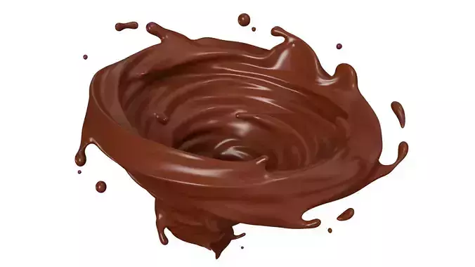 Chocolate Splash liquid 31 3D model