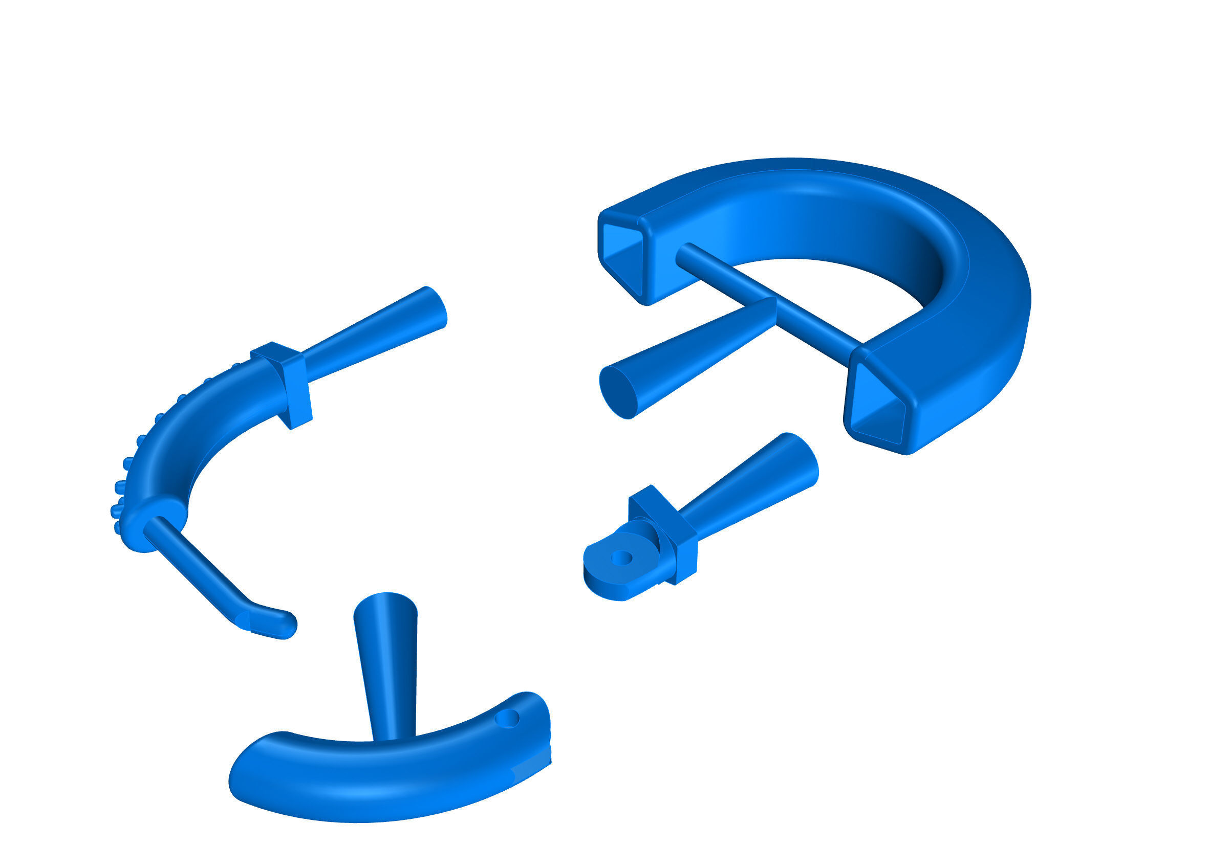 Tiffany earrings lock 3D print model_8