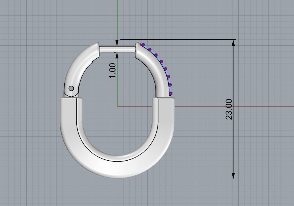 Tiffany earrings lock 3D print model_11