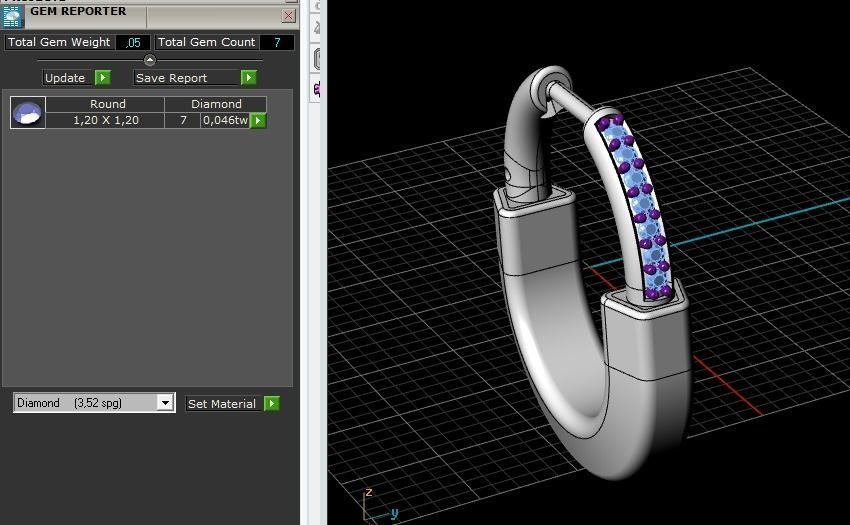 Tiffany earrings lock 3D print model_10