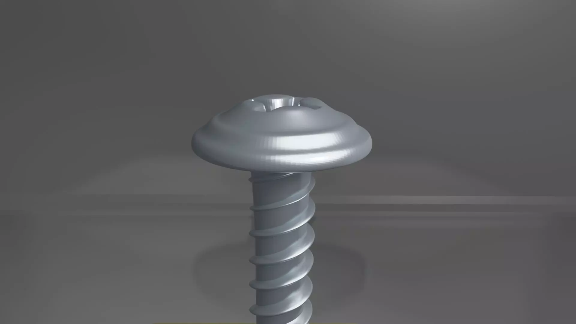 Screw on gold block 3D model_0