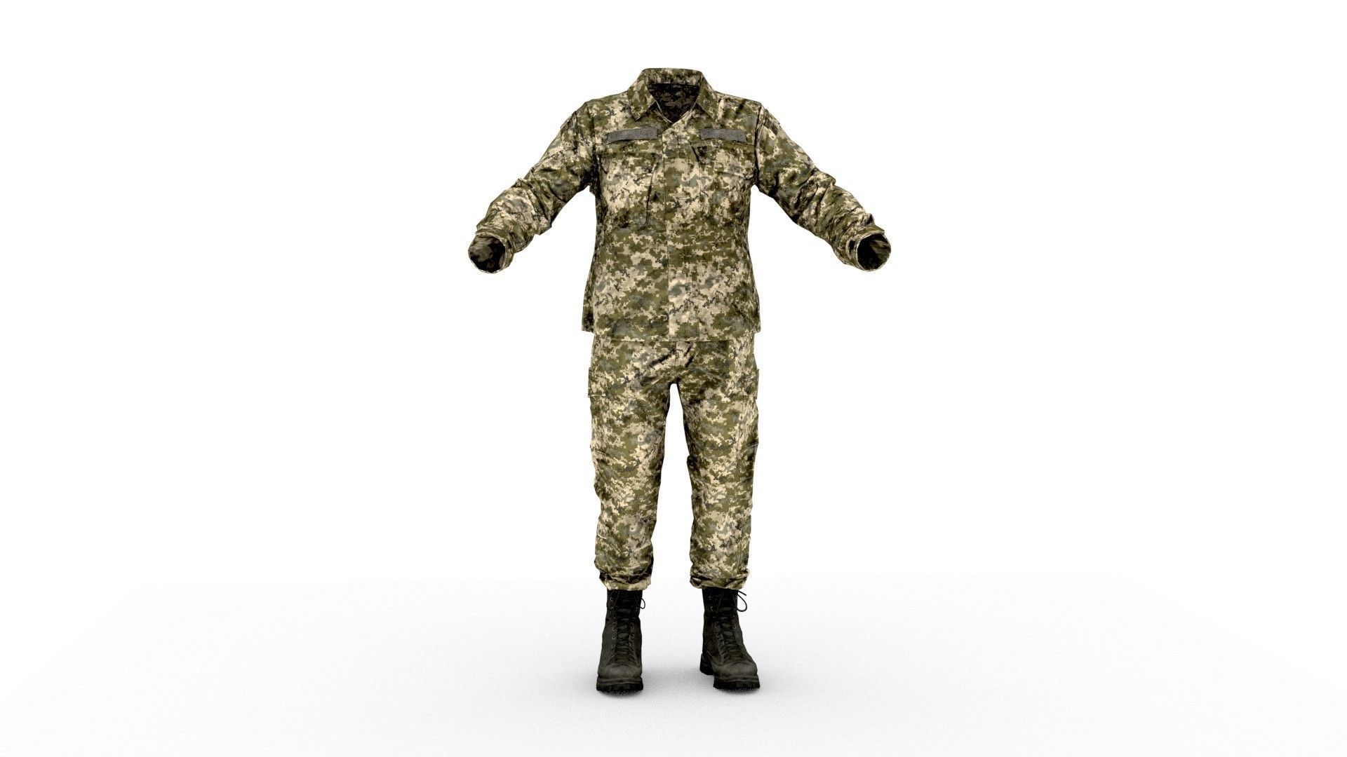 3D model Soldier Uniform - Military Uniform VR / AR / low-poly | CGTrader