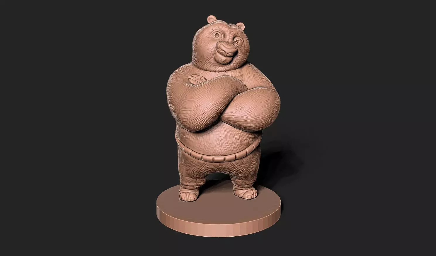 KUNG FU PANDA 3D MODEL 3D print model_0
