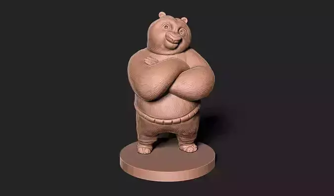 KUNG FU PANDA 3D MODEL 3D print model