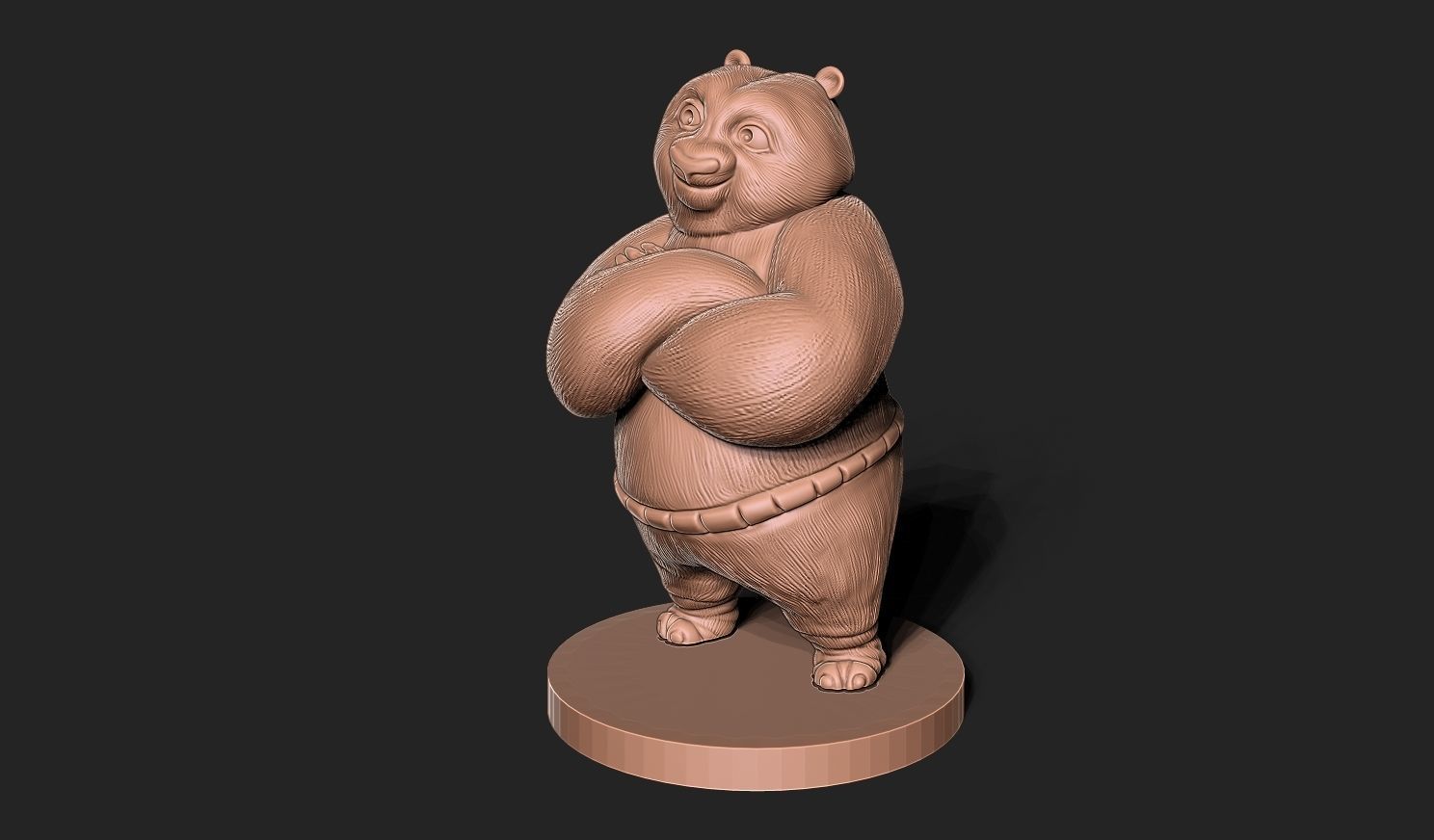 KUNG FU PANDA 3D MODEL 3D print model_1