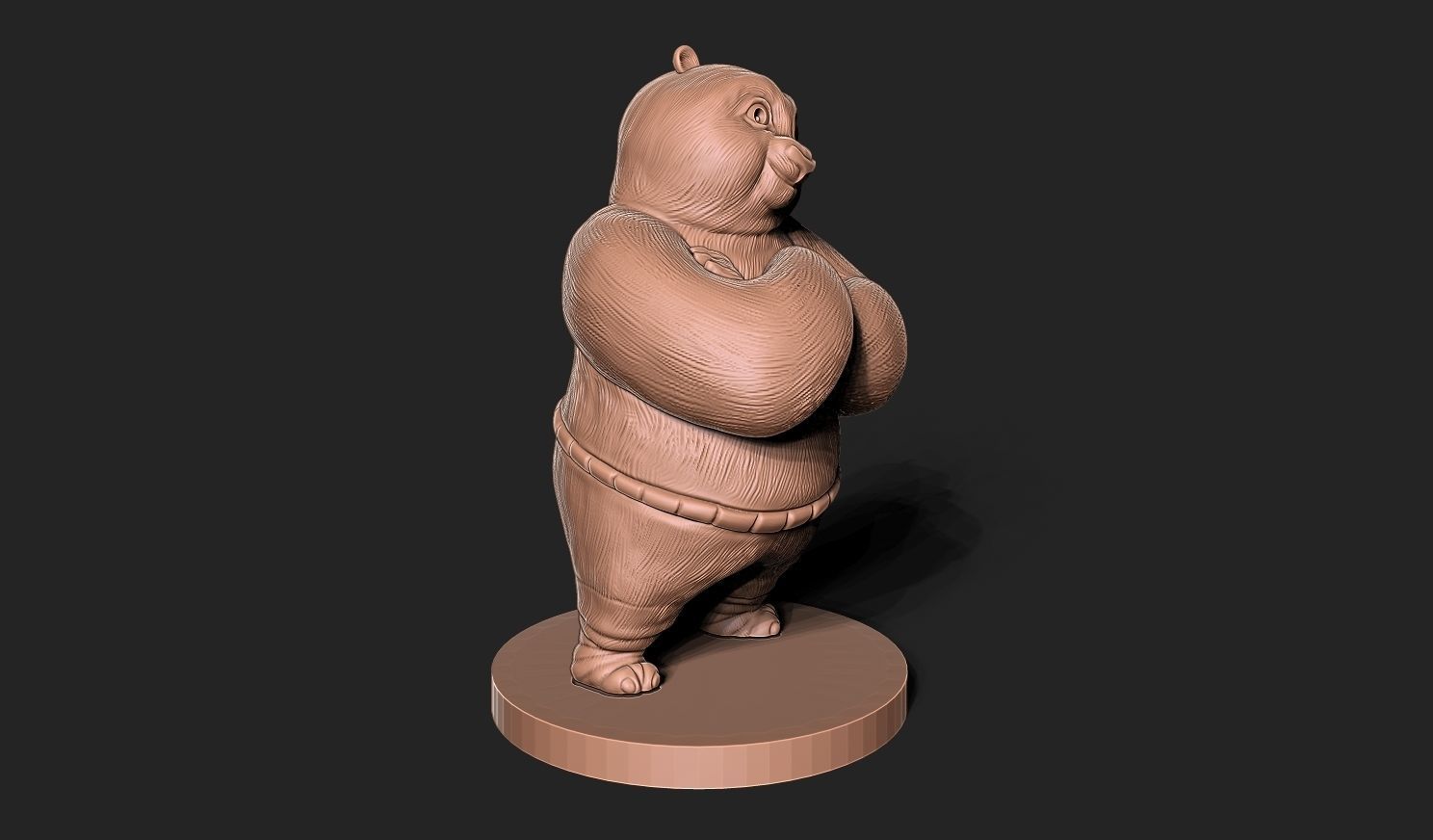 KUNG FU PANDA 3D MODEL 3D print model_2