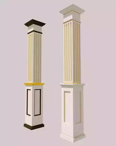 Gold Column 3D model